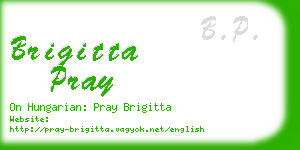 brigitta pray business card